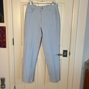 Vintage Escada Sport pants. Baby blue. Jean like fabric. So we’ll made!